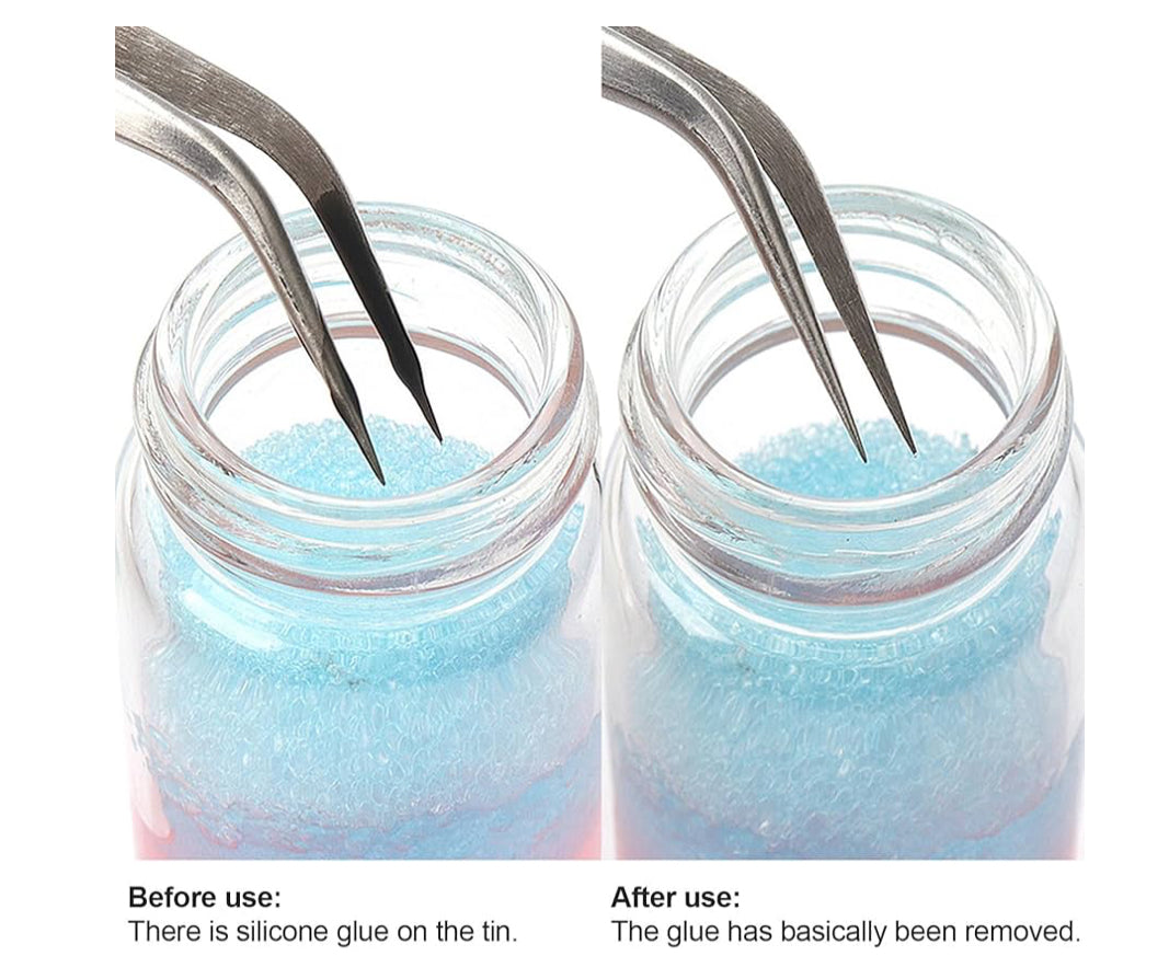Tweezer Cleaner for Lash Tools 30ml Tweezer Cleaning Sponge Balls