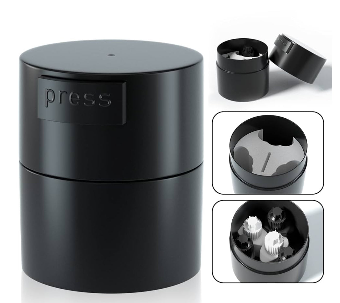 Black Eyelash Extension Glue Jar Storage