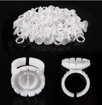 100PCS - Glue Rings Lash Rings