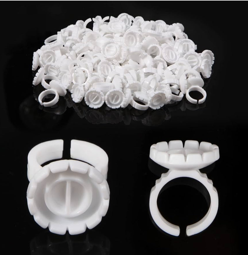 100PCS - Glue Rings Lash Rings