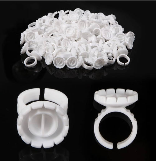 100PCS - Glue Rings Lash Rings