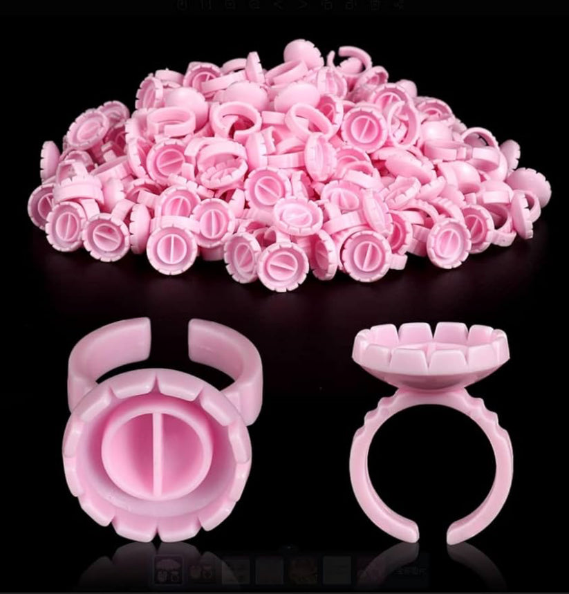 100PCS - Glue Rings Lash Rings