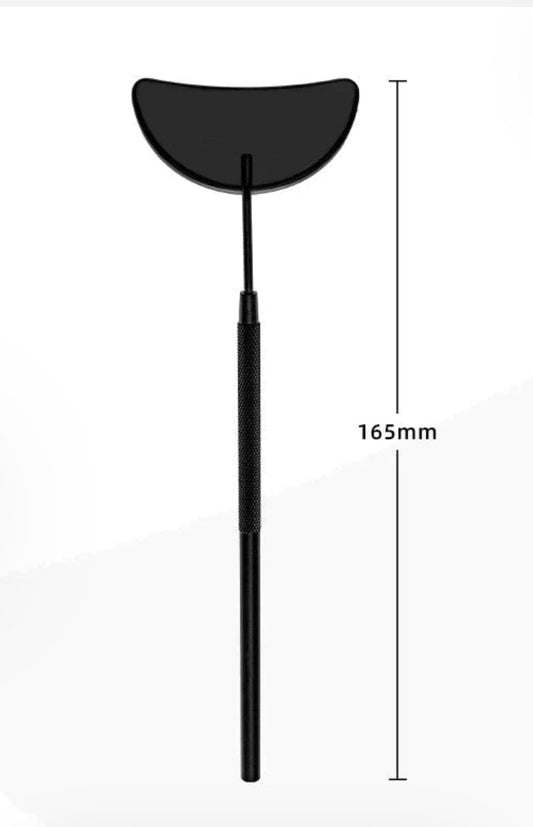 Black Mini Mirror Half-moon Shape