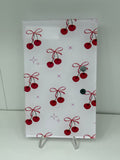 White Background Cherry Lash Tile