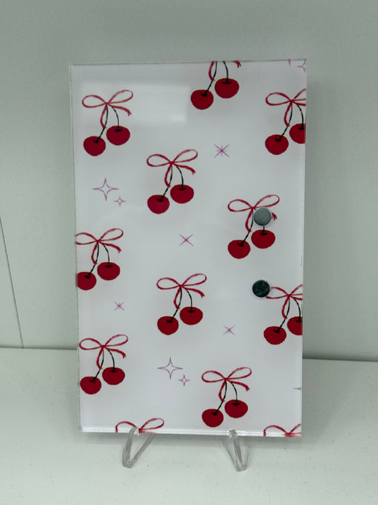 White Background Cherry Lash Tile