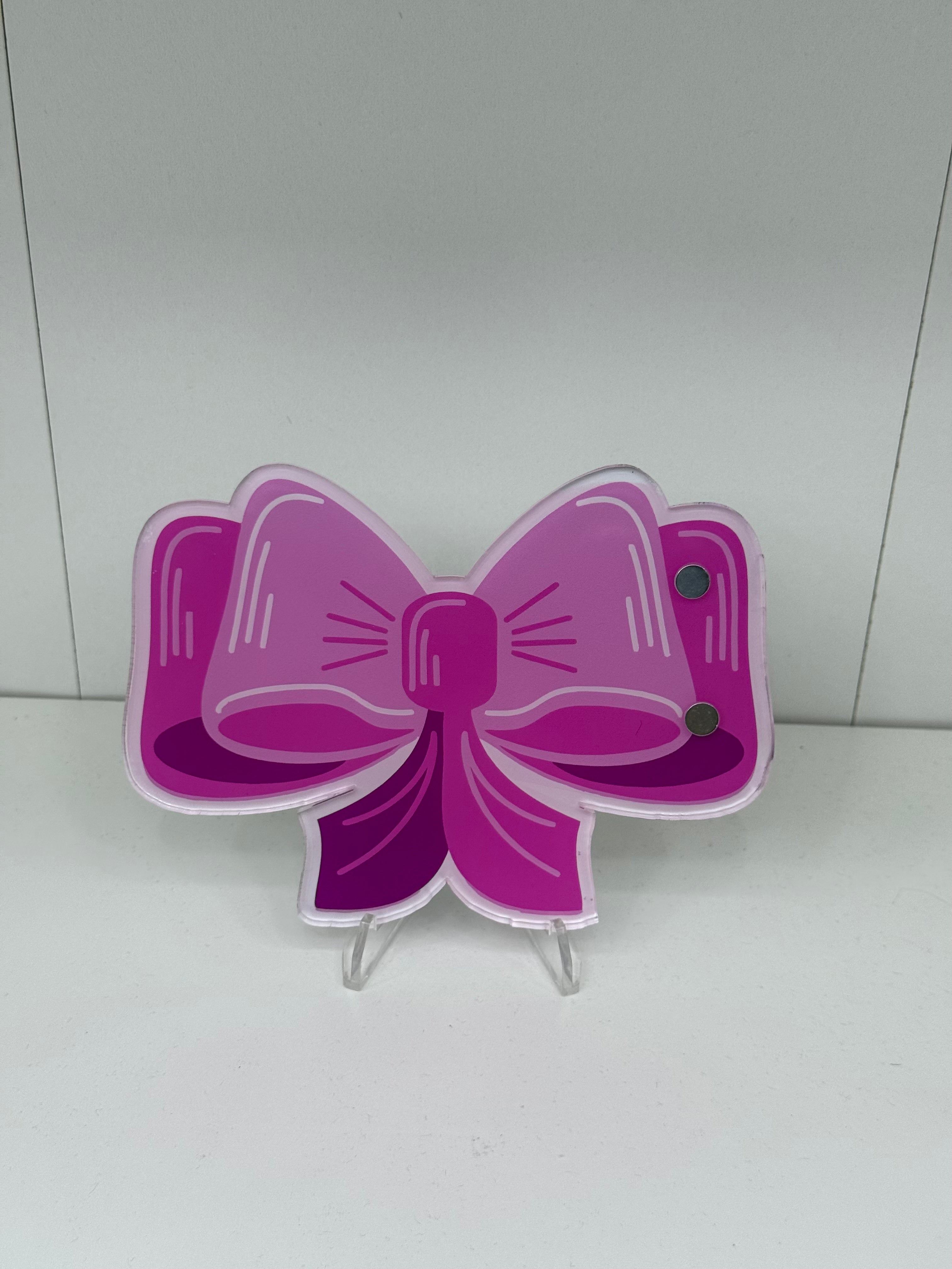 Pink Double Bow Lash Tile