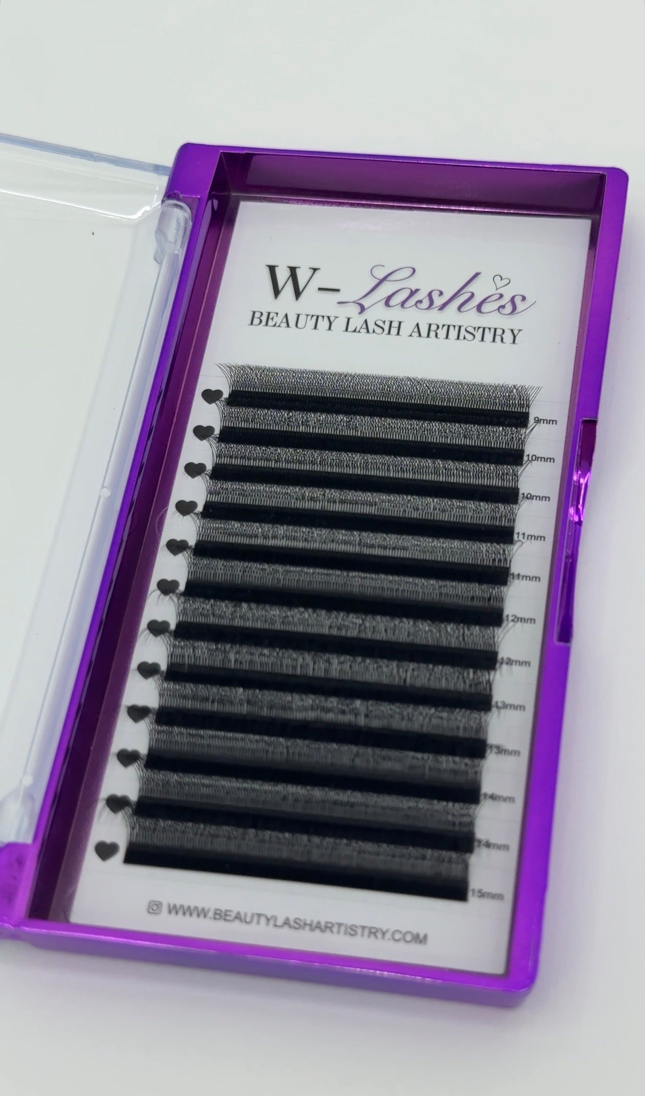 W-Lashes | Curl D Mix Length