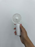 White Mini Portable Lash Fan (Battery Operated)